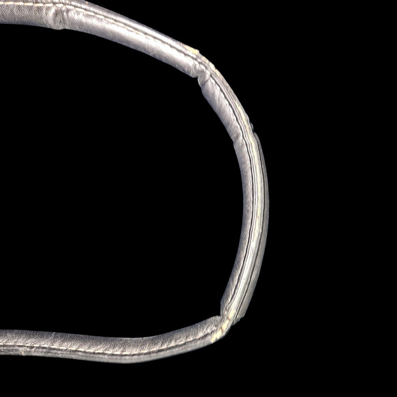 Coach Legacy Leather Satchel Tote F13084 Black Braided Handle Silver Hardware - Picture 12 of 13